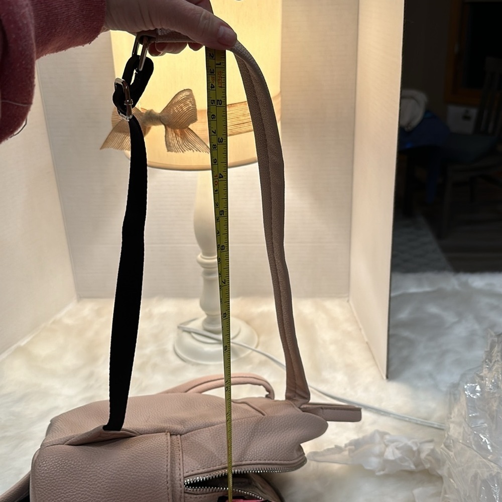 Nine West Pink Leather Taren Backpack - Picture 11 of 12